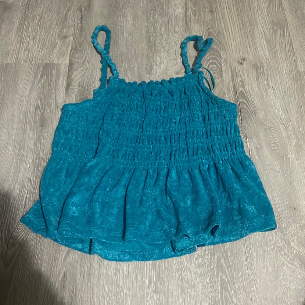 SO blue crop top